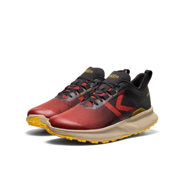 Men's 450 Dirt Waterproof Hiking Shoe  |  Red Ochre/Black - Image 2