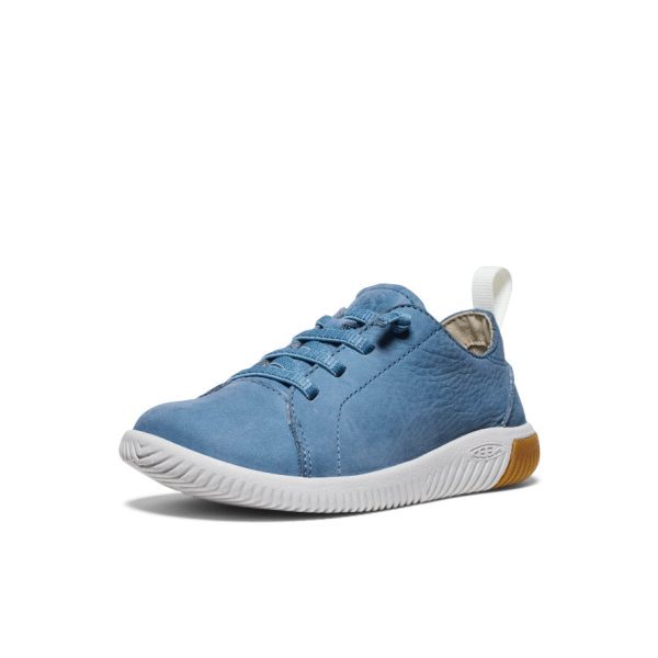 Little Kids' KNX Leather Sneaker  |  Coronet Blue/Vapor - Image 3