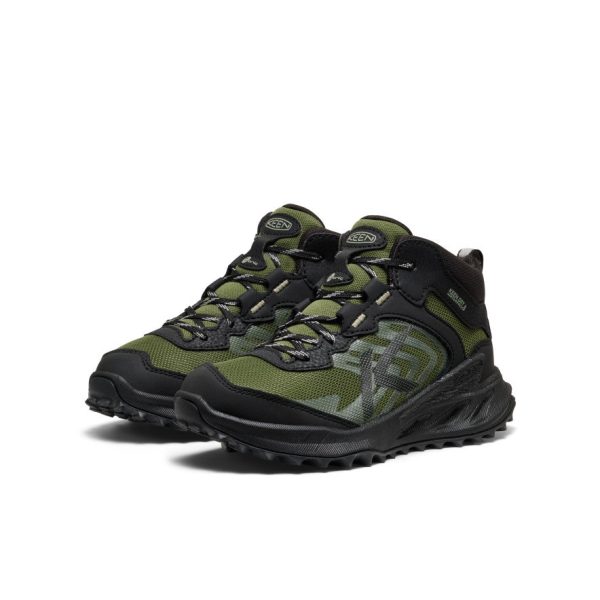 Big Kids' Zionic Waterproof Boot  |  Black/Bronze Green - Image 2