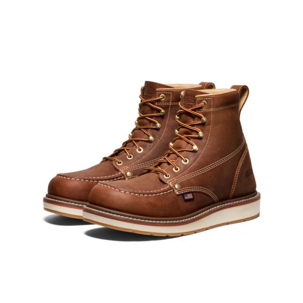 Men's Liberty 6 Boot (Soft Toe)  |  Leather Brown/Birch - Image 2