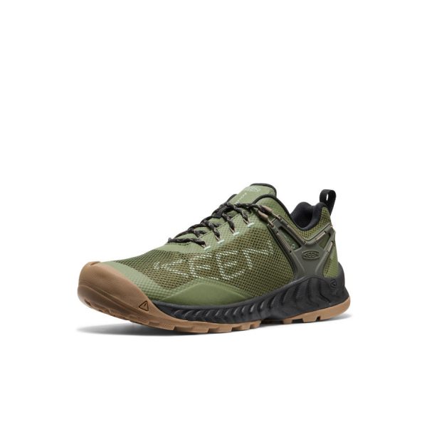 Men's NXIS EVO Waterproof Shoe  |  Bronze Green/Brindle - Image 3