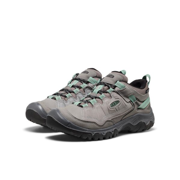 Women's Targhee IV Waterproof Hiking Shoe  |  Alloy/Granite Green - Image 2