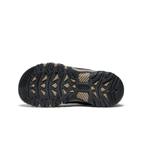Big Kids' Targhee IV Waterproof Hiking Shoe  |  Dark Olive/Gold Flame - Image 6