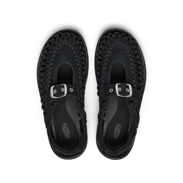 All Gender UNEEK PLT Mary Jane Sneaker  |  Black/Black - Image 5