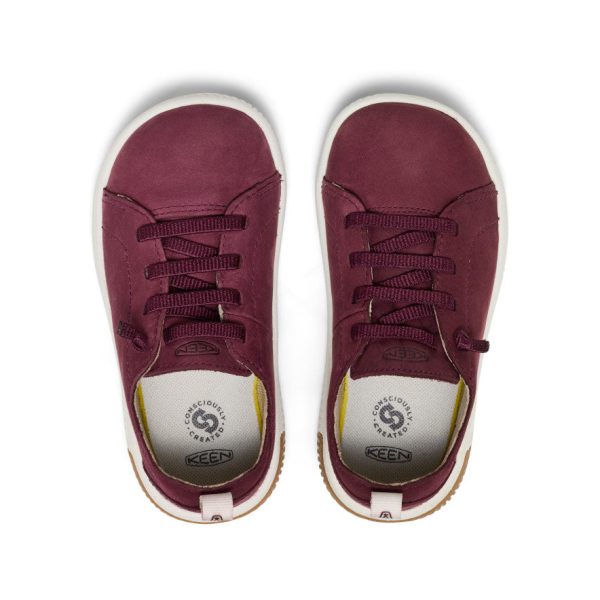 Little Kids' KNX Leather Sneaker  |  Fig/Star White - Image 4