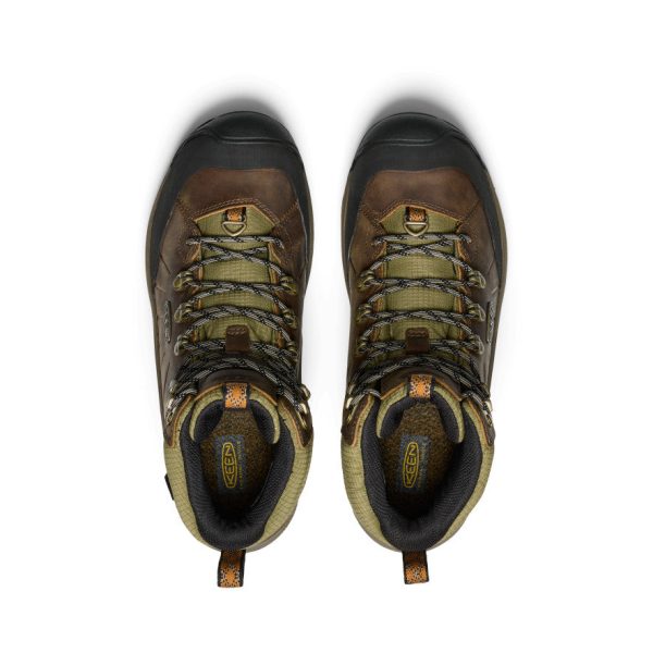 Men's Revel IV Polar Waterproof Boot  |  Bison/Orange Pepper - Image 4
