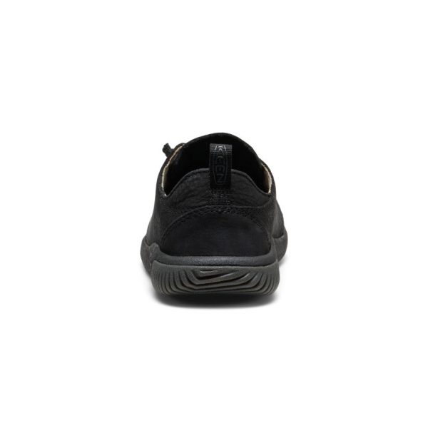Big Kids' KNX Leather Sneaker  |  Triple Black - Image 5