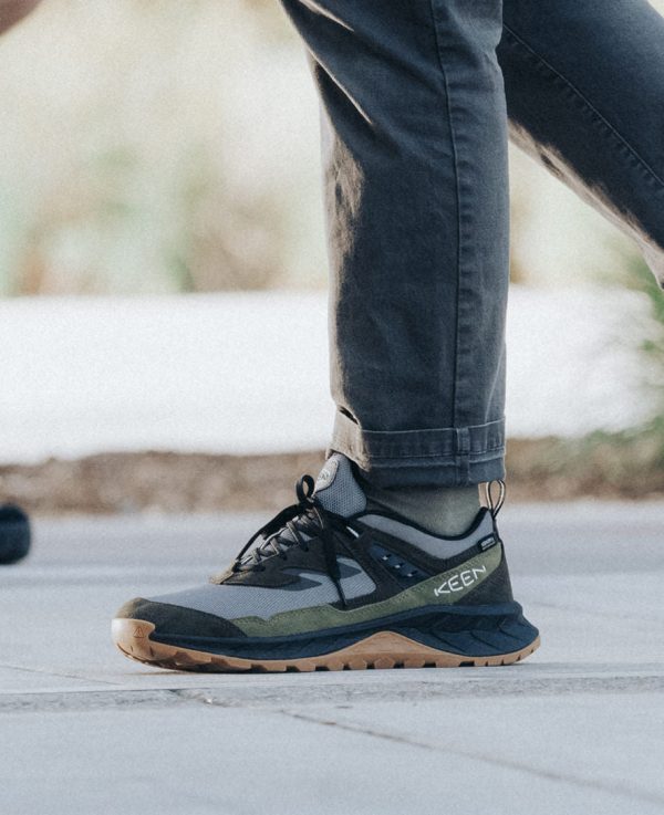Men's Hightrail Waterproof Hiking Shoe  |  Steel Grey/Forest Night - Image 9