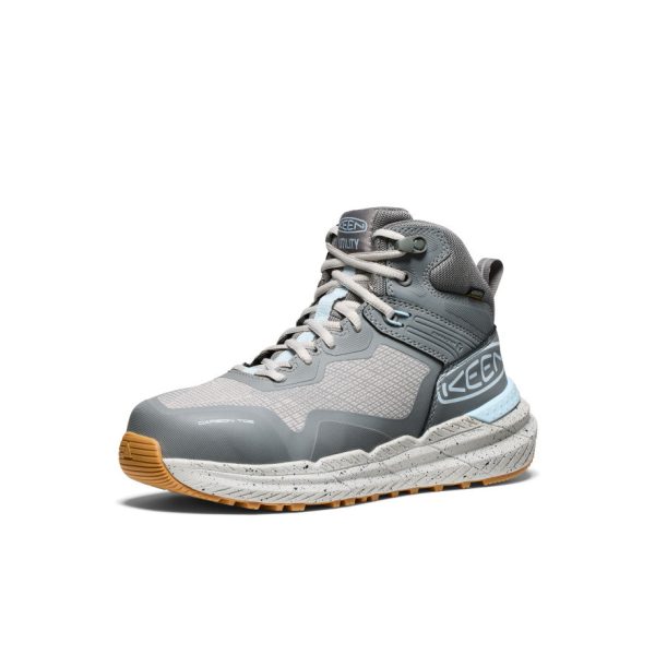 Women's Synchro Waterproof Work Boot (Carbon Toe)  |  Steel Grey/Gum - Image 3