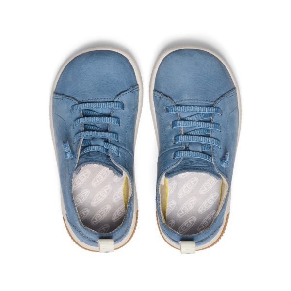 Little Kids' KNX Leather Sneaker  |  Coronet Blue/Vapor - Image 4