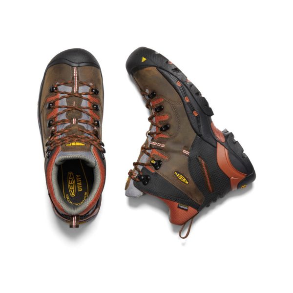 Men's Pittsburgh 6 Waterproof Boot (Soft Toe)  |  Cascade Brown/Bombay Brown - Image 4