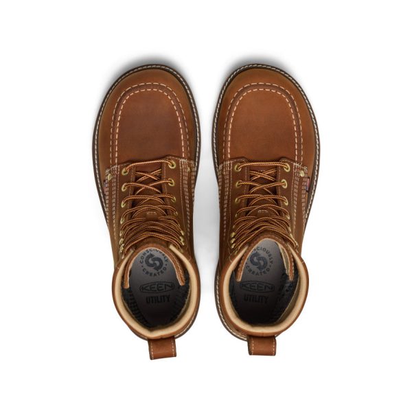 Men's Liberty 8 Waterproof Boot (Soft Toe)  |  Leather Brown/Birch - Image 4