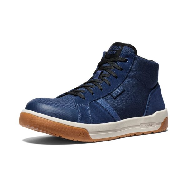Men's Kenton Mid Work Shoe (Carbon Toe)  |  Naval Academy/Gum - Image 3