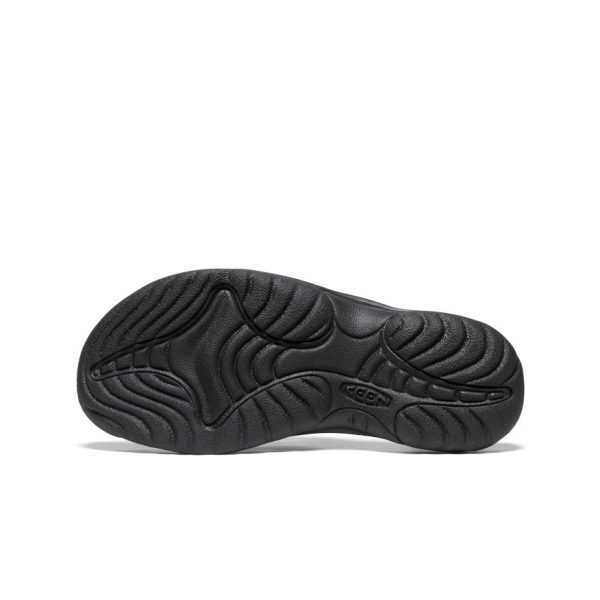 Women's Waimea Leather Flip-Flop  |  Black/Black - Image 6