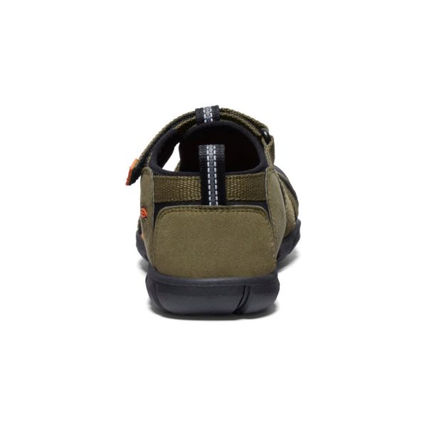 Big Kids' Seacamp II CNX  |  Dark Olive/Gold Flame - Image 5