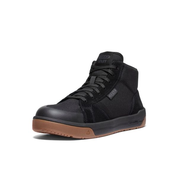 Men's Kenton Mid Work Shoe (Carbon Toe)  |  Black/Gum - Image 3