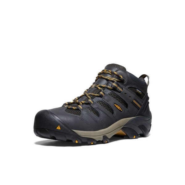 Men's Lansing Mid Waterproof (Steel Toe)  |  Raven/Tawny Olive - Image 3