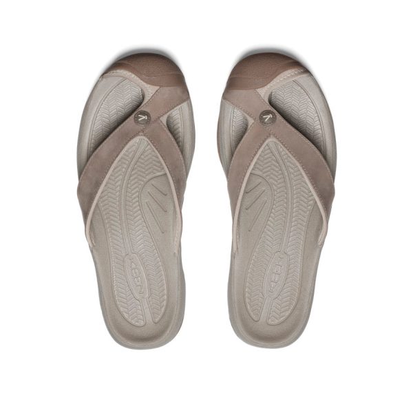Men's Waimea Leather Flip-Flop  |  Brindle/Birch - Image 4