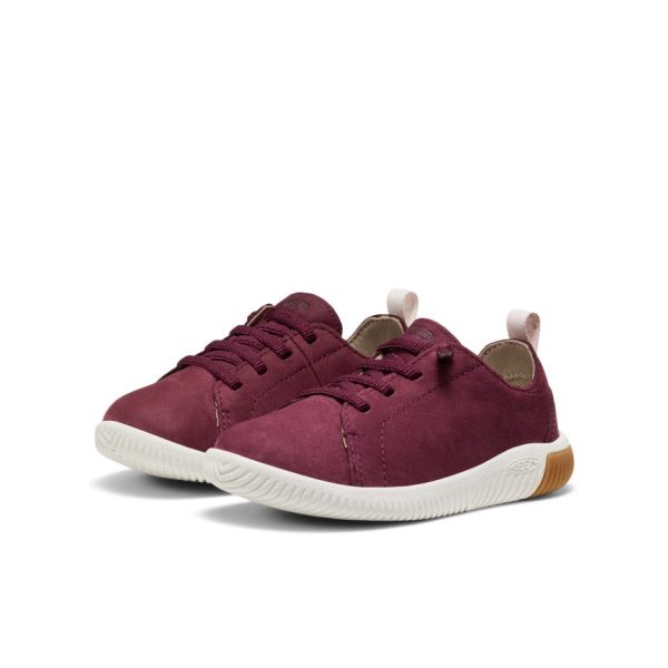 Little Kids' KNX Leather Sneaker  |  Fig/Star White - Image 2