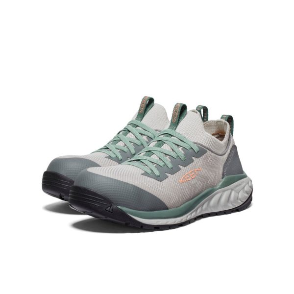 Women's Arvada Shift Work Sneaker (Carbon Toe)  |  Steel Grey/Granite Green - Image 2
