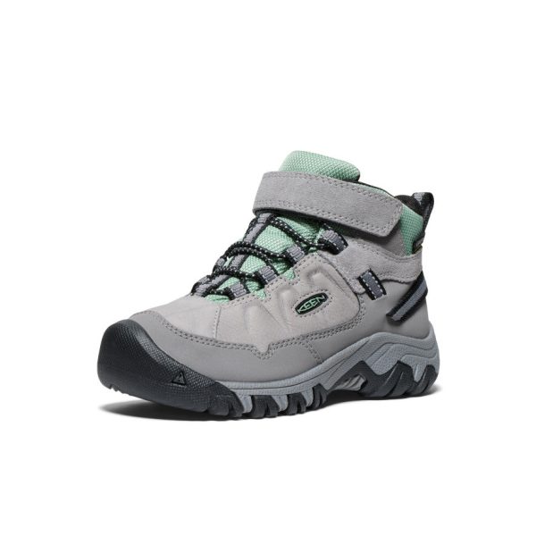 Little Kids' Targhee IV Waterproof Hiking Boot  |  Alloy/Granite Green - Image 3