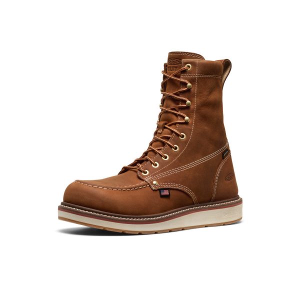 Men's Liberty 8 Waterproof Boot (Soft Toe)  |  Leather Brown/Birch - Image 3