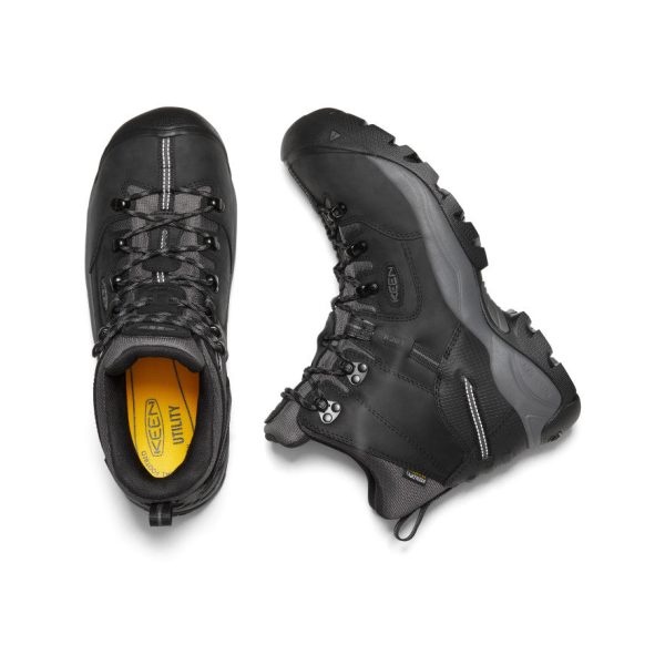 Men's Pittsburgh Energy 6 Waterproof Boot (Carbon Toe)  |  Black/Forged Iron - Image 4