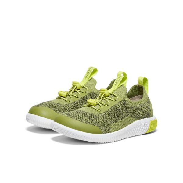 Little Kids' KNX Knit Sneaker  |  Iguana/Evening Primrose - Image 2