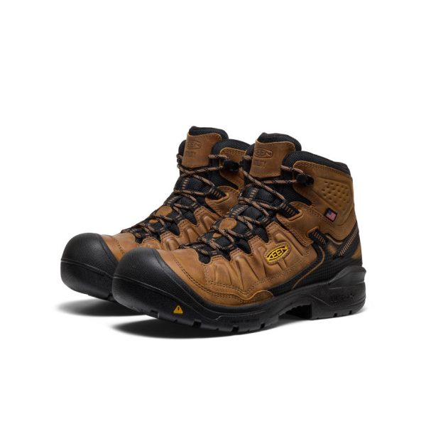 Men's Targhee IV Waterproof Work Boot (Soft Toe)  |  Belgian/Black - Image 2