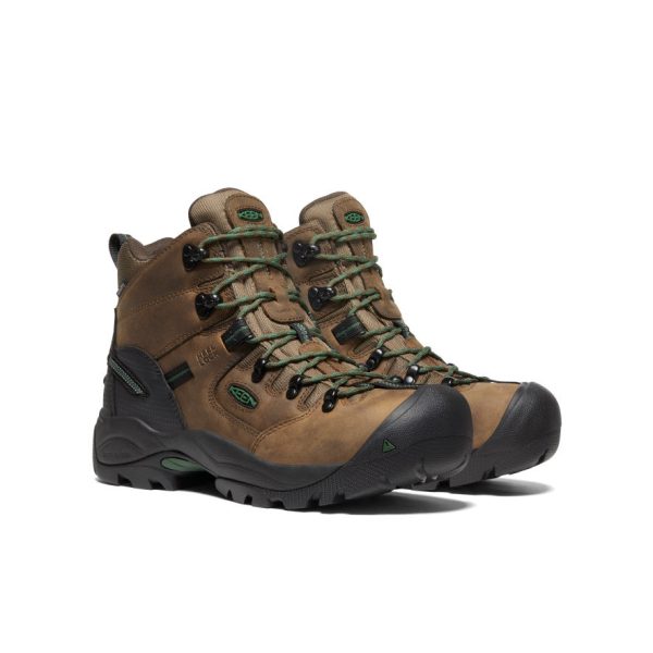 Men's Pittsburgh Energy 6 Waterproof Boot (Carbon Toe)  |  Cascade Brown/Greener Pastures - Image 2