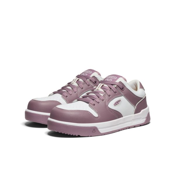Women's Overton Work Shoe (Carbon Toe)  |  Toadstool/Star White - Image 2