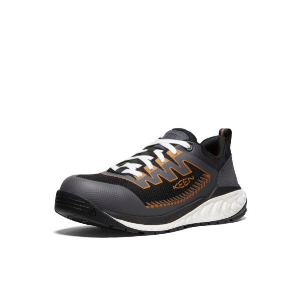 Men's Arvada Work Sneaker (Carbon Toe)  |  Black/Curry - Image 3