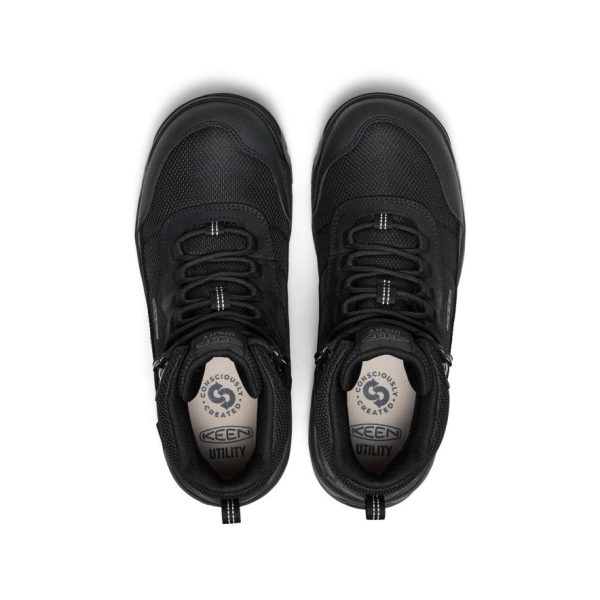Men's Skokie Waterproof Work Boot (Soft Toe)  |  Black/Black - Image 4