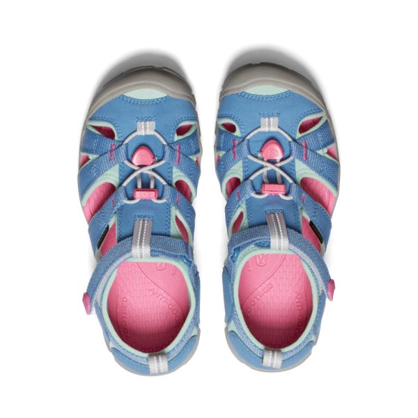 Big Kids' Seacamp II CNX  |  Coronet Blue/Hot Pink - Image 4