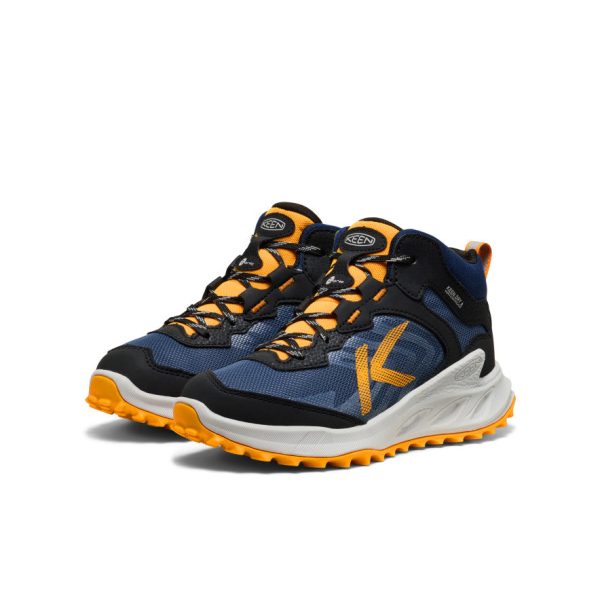 Big Kids' Zionic Waterproof Boot  |  Naval Academy/Bright Marigold - Image 2