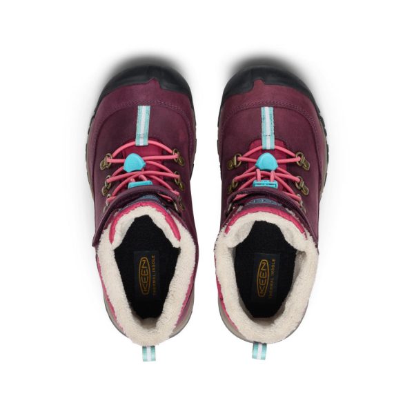 Big Kids' Kanibou Waterproof Winter Boot  |  Fig/Pink Lemonade - Image 4