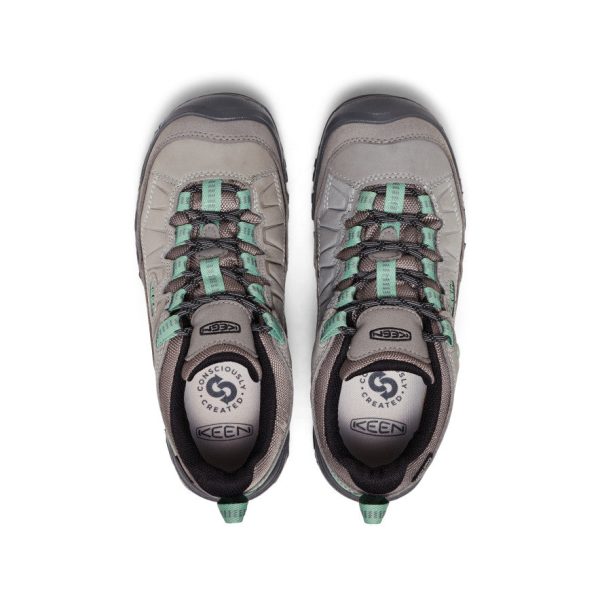 Women's Targhee IV Waterproof Hiking Shoe  |  Alloy/Granite Green - Image 4
