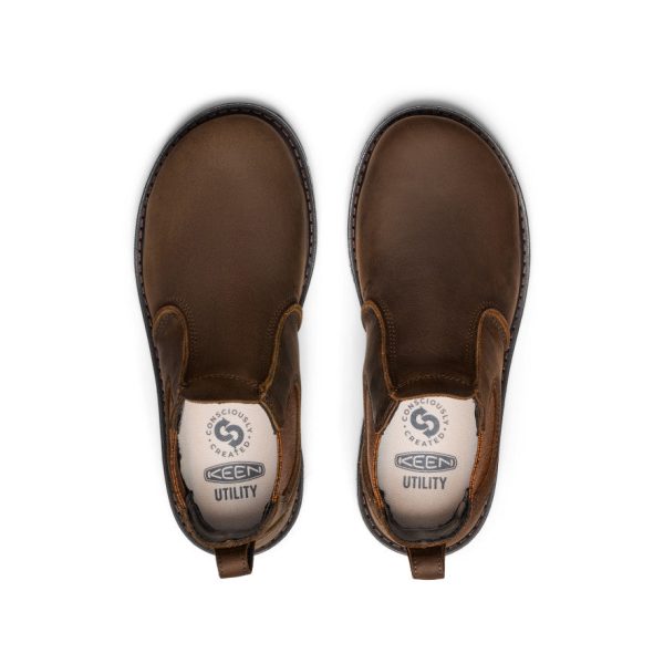 Women's San Jose Chelsea 90?? Heel Boot (Aluminum Toe)  |  Cascade Brown/Black - Image 4
