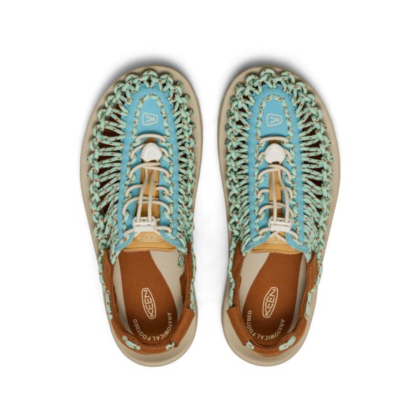 Women's UNEEK Sneaker  |  Milky Blue/Roasted Pecan - Image 4