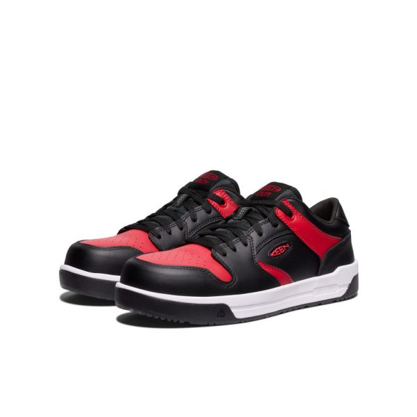 Men's Overton Work Shoe (Carbon Toe)  |  Salsa/Black - Image 2