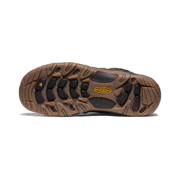 Men's Headout Waterproof Hiking Boot  |  Black Olive/Fossil Orange - Image 6
