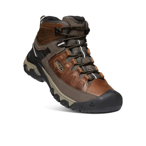 Men's Targhee III Waterproof Mid  |  Chestnut/Mulch - Image 3