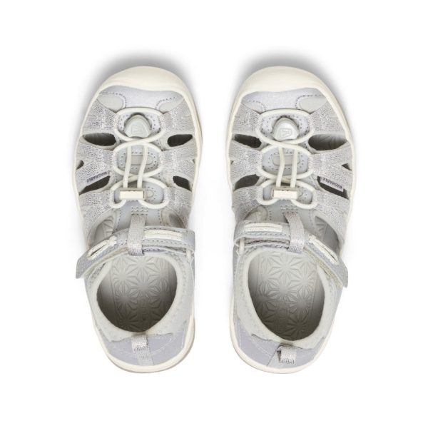 Little Kids' Moxie Sandal  |  Silver - Image 4