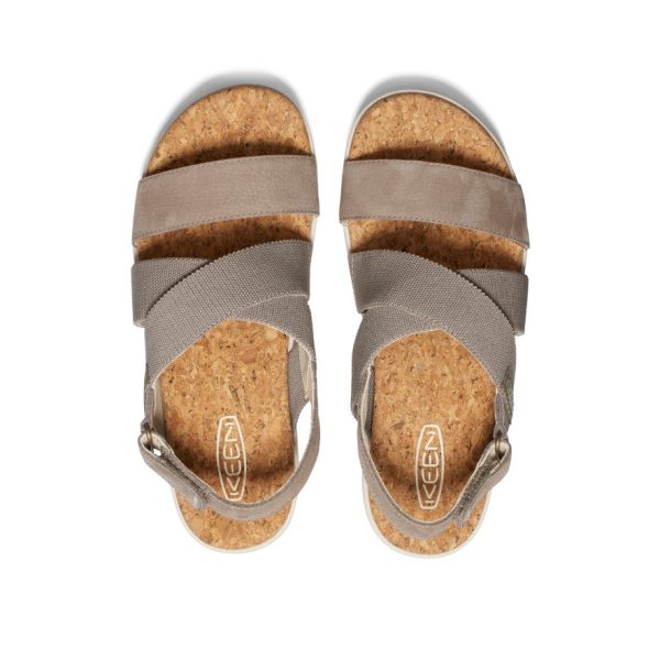 Women's Elle Criss Cross Sandal  |  Brindle/Birch - Image 4