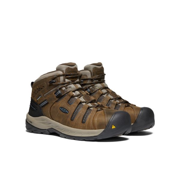 Men's Flint II Waterproof Boot (Steel Toe)  |  Cascade Brown/Orion Blue - Image 2