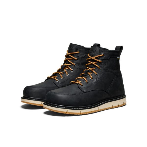 Men's San Jose 6 Waterproof Boot (Aluminum Toe)  |  Black/Gum - Image 2