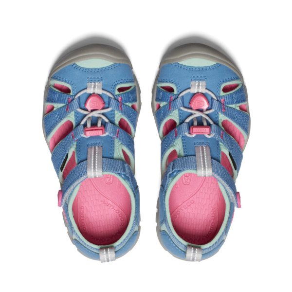 Little Kids' Seacamp II CNX  |  Coronet Blue/Hot Pink - Image 4