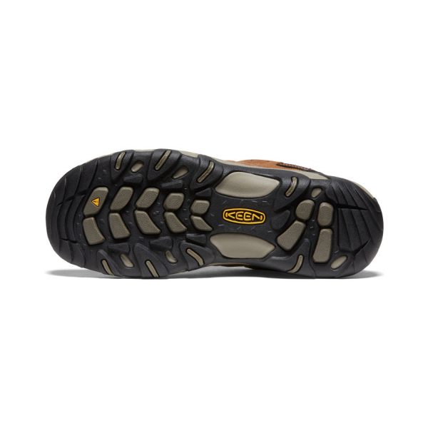 Men's Headout Waterproof Hiking Shoe  |  Bison/Fossil Orange - Image 6