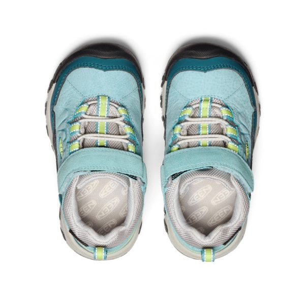 Little Kids' Targhee IV Waterproof Hiking Shoe  |  Reef Waters/Daiquiri Green - Image 4