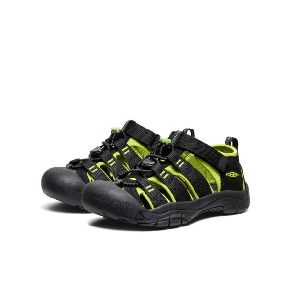 Big Kids' Newport H2  |  Black/Lime Green - Image 3
